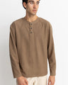 Vintage Terry LS Henley - Beachin Surf