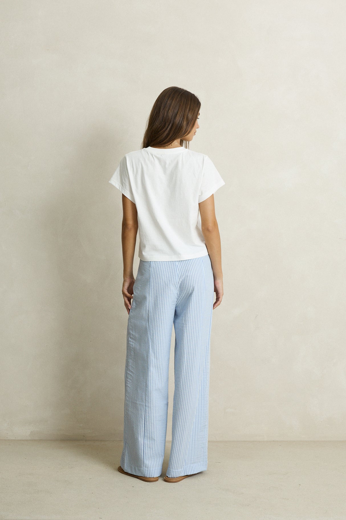 Vista Stripe Wide Leg Pant