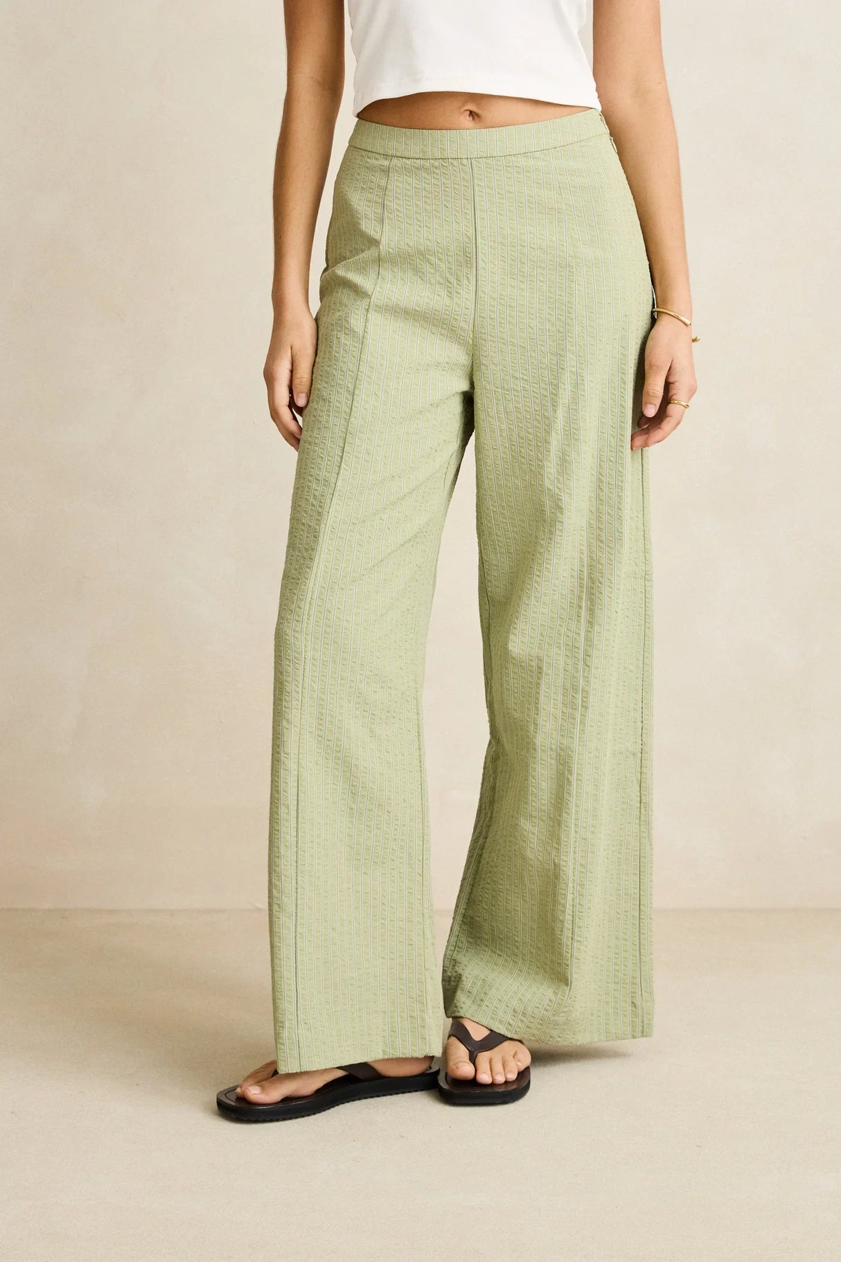 Vista Stripe Wide Leg Pant