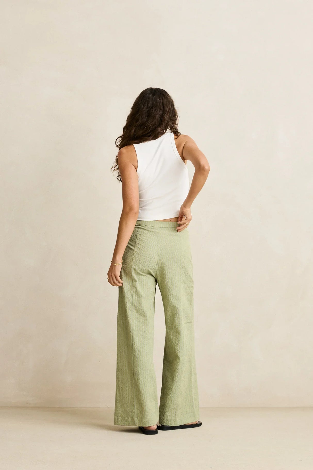 Vista Stripe Wide Leg Pant