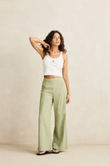 Vista Stripe Wide Leg Pant