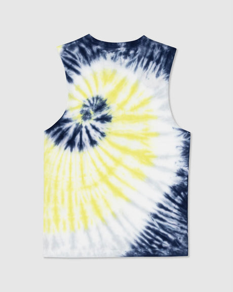 Vivid Dot Front Muscle Tee - Beachin Surf