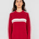 White Lines Long Sleeve Crew Neck Knit - Beachin Surf