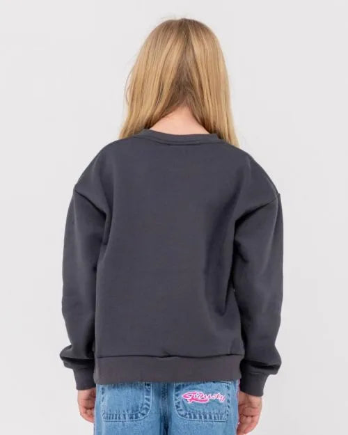 Wildflower Relaxed Crew Fleece Girls - Beachin Surf