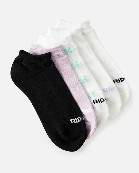Women's Ankle Sock - 5 Pack - Beachin Surf