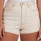 Womens Chlo Natural Denim Shorts - Beachin Surf