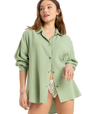 Womens Morning Time Long Sleeve Shirt - Beachin Surf