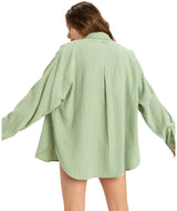 Womens Morning Time Long Sleeve Shirt - Beachin Surf