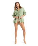 Womens Morning Time Long Sleeve Shirt - Beachin Surf