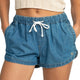 Womens New Impossible Denim Mid Shorts - Beachin Surf