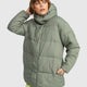 Womens Ocean Dreams Sherpa Hooded Puffer Jacket - Beachin Surf