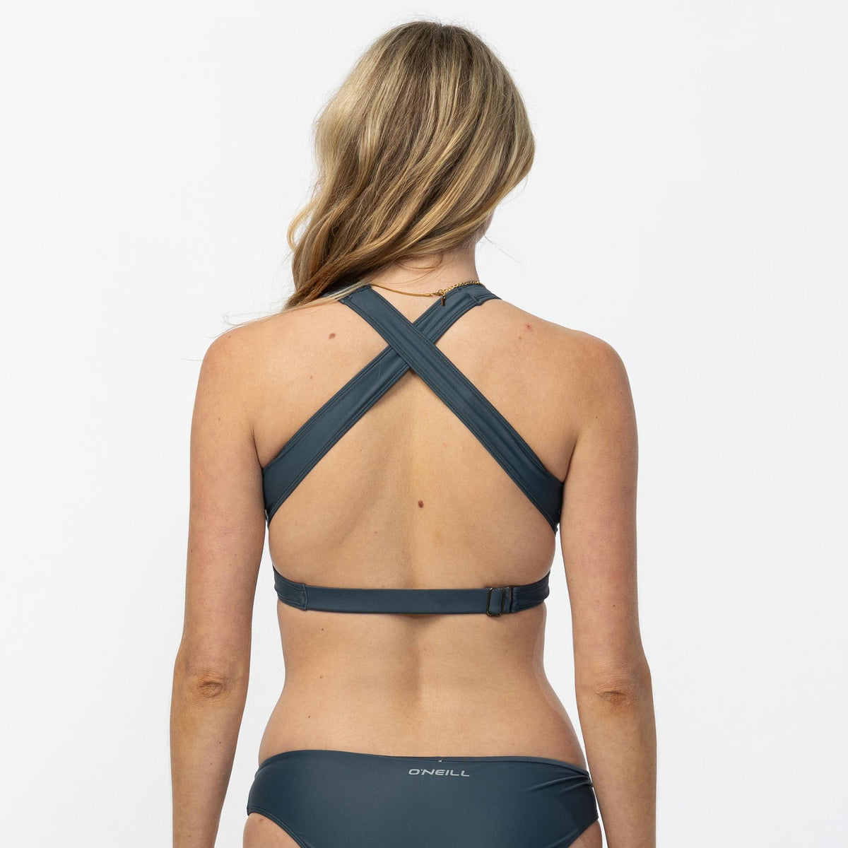 O'Neill Performance Surf Glenwood High Neck Bikini Top Slate