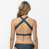 O'Neill Performance Surf Glenwood High Neck Bikini Top Slate