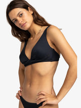 Womens Rib Roxy Love The Roller Bikini Top - Beachin Surf