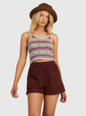 Womens Sailing Flow Knitted Vest Top - Beachin Surf