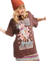 Womens Sweet Janis Oversized T-Shirt - Beachin Surf
