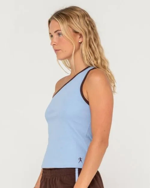 Zoe One Shoulder Tank - Beachin Surf