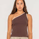 Zoe One Shoulder Tank - Beachin Surf