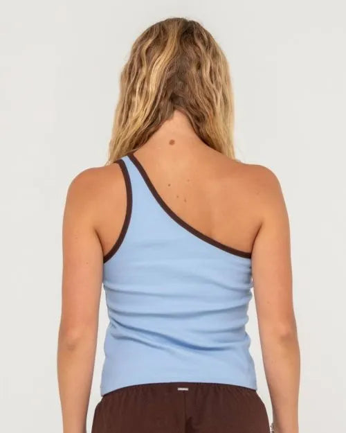 Zoe One Shoulder Tank - Beachin Surf