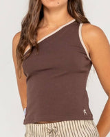 Zoe One Shoulder Tank - Beachin Surf