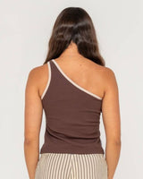 Zoe One Shoulder Tank - Beachin Surf