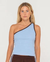 Zoe One Shoulder Tank - Beachin Surf