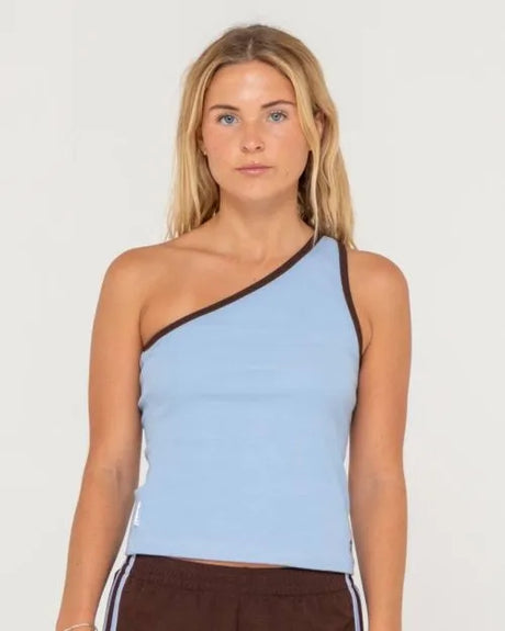 Zoe One Shoulder Tank - Beachin Surf