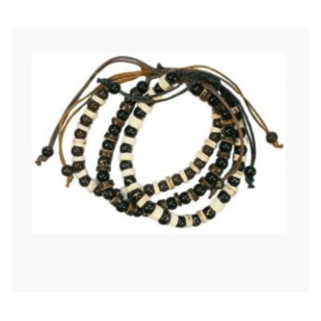 3 Brown Bead Bracelet Set - Beachin Surf