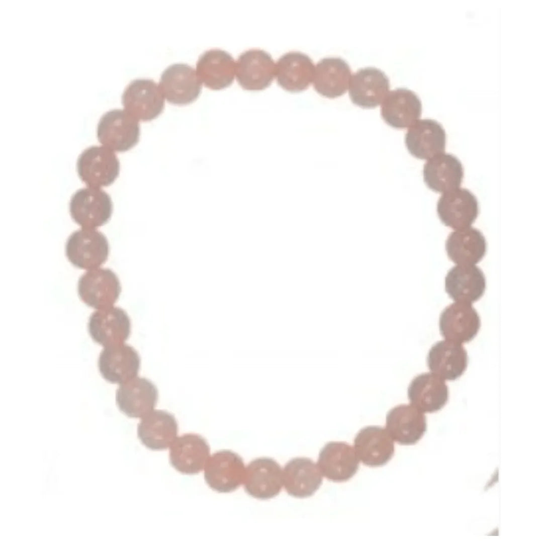 6Mm Bead Bracelet- Rose Quartz - Beachin Surf