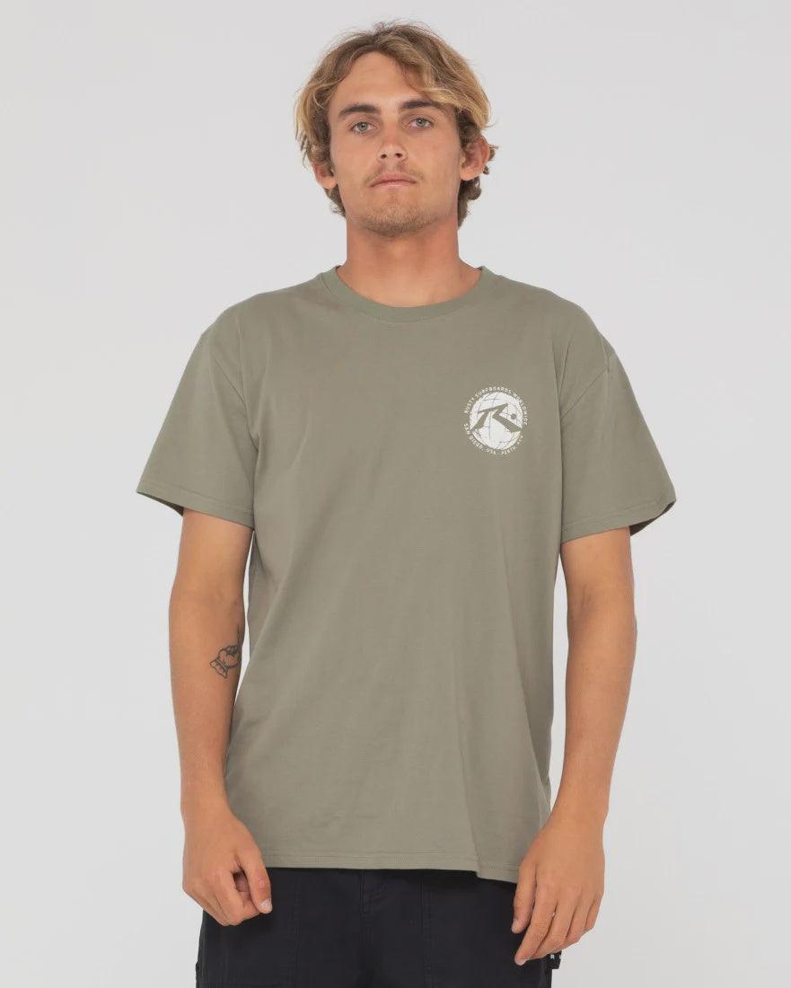 Around The world Short Sleeve Tee | RUSTY | Beachin Surf