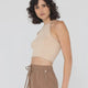 Aura Halter Knit Crop Top - Beachin Surf