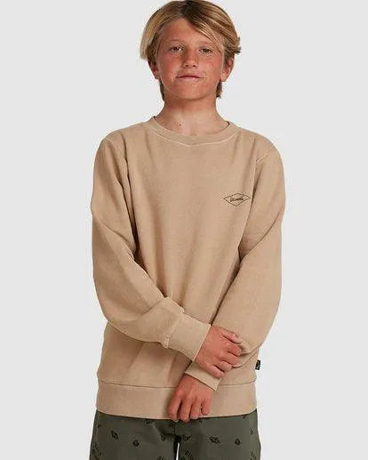 Boys checked diamond crew | BILLABONG | Beachin Surf