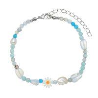 Daisy, Opalite & Pearl Anklet | Beachin Surf | Beachin Surf