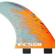 FCS PC-7 ORANGE SMOKE TRI RETAIL FINS | FCS | Beachin Surf