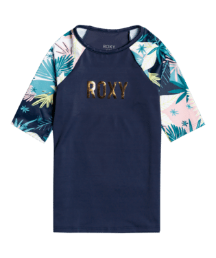 Girl Go Further Short Sleeve Rash Vest | ROXY | Beachin Surf