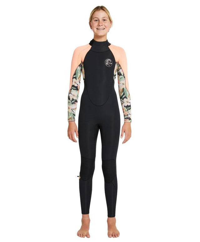 Girl's Bahia 3/2mm Steamer Back Zip Wetsuit - Beachin Surf