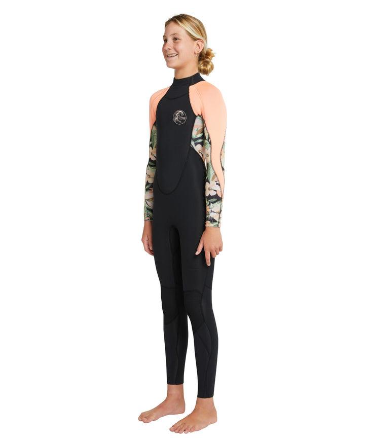 Girl's Bahia 3/2mm Steamer Back Zip Wetsuit - Beachin Surf