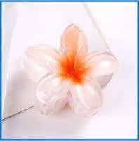 Glossy Yellow Franjipani Hair Clip - Beachin Surf