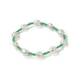 GREEN SEED BEAD BRACELET W/ PEARLS | CLASSIC 77 | Beachin Surf