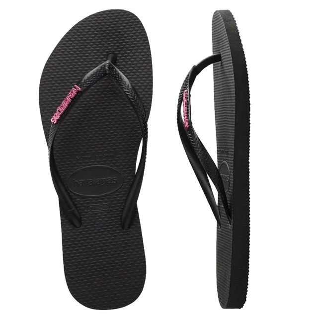 Havaianas - Slim Metal Logo - Hot Pink - Beachin Surf