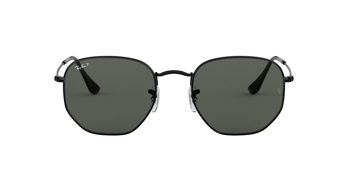 Hexagonal Flat Lenses Polarized (Black) | Ray-Ban | Beachin Surf