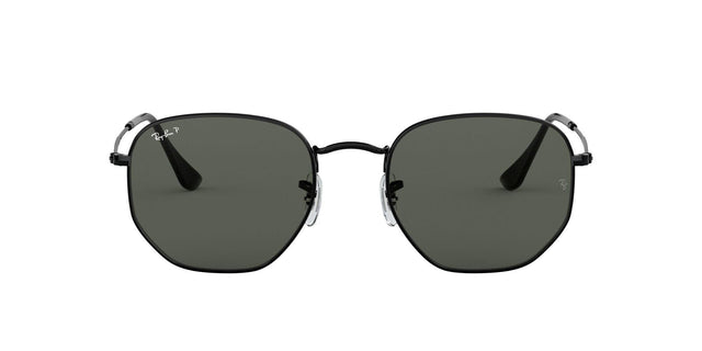 Hexagonal Flat Lenses Polarized (Black) | Ray-Ban | Beachin Surf