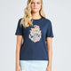 Hibiscus Anchor Women's SS Tee - Beachin Surf