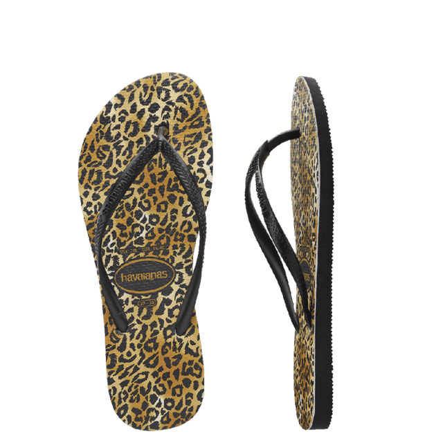 Kids Slim Leopard Thong | HAVAIANAS | Beachin Surf