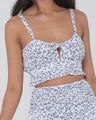 Maddi Garden Reversible Crop Top - Beachin Surf