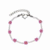 Mother Of Pearl & Pink Daisy Anklet | CLASSIC 77 | Beachin Surf