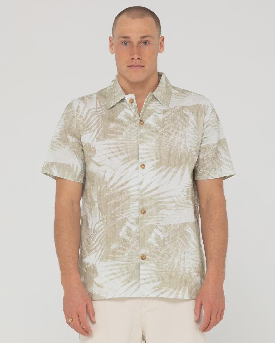 Palm Oil Cuban Short Sleeve Shirt | RUSTY | Beachin Surf