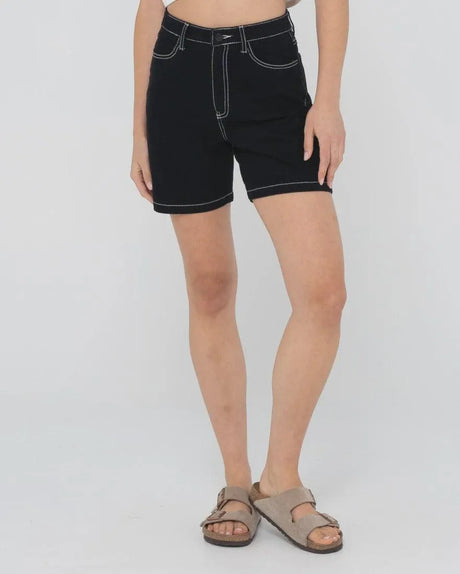 Penny Kick Flare 2 Long Denim Short - Beachin Surf