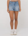 Penny Kick Flare Denim Short | RUSTY | Beachin Surf