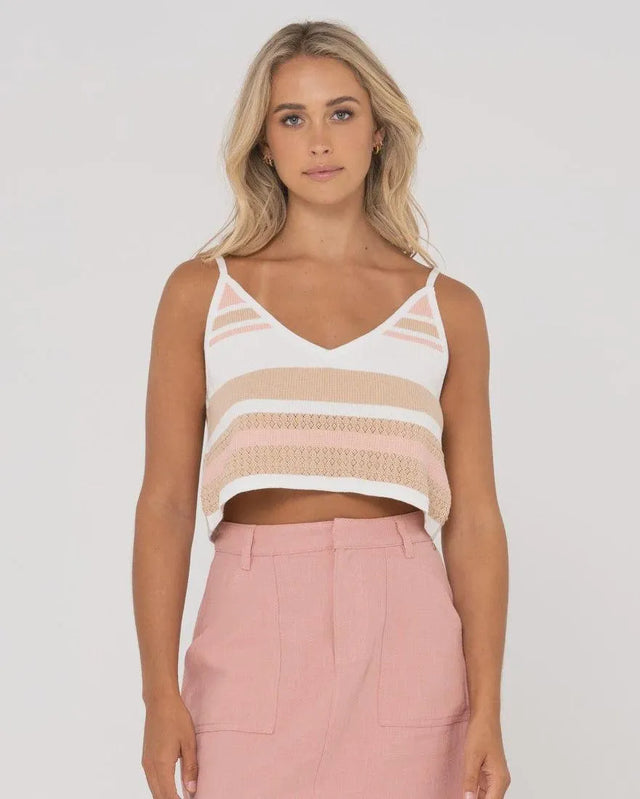 Sandbar Knitted Crop Top - Beachin Surf